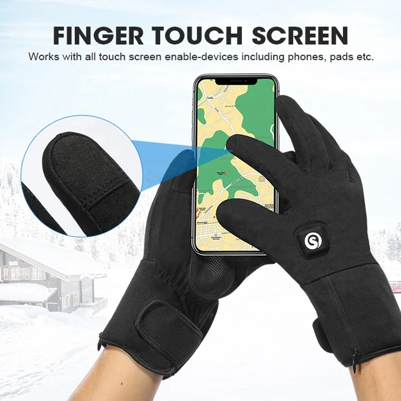 Winterhandschuhe mit Touchscreen, warme Laufhandschuhe, winddicht, wasserabweisend, leicht, wärmend – ideal zum Wandern, Radfahren und Autofahren._voghion.com