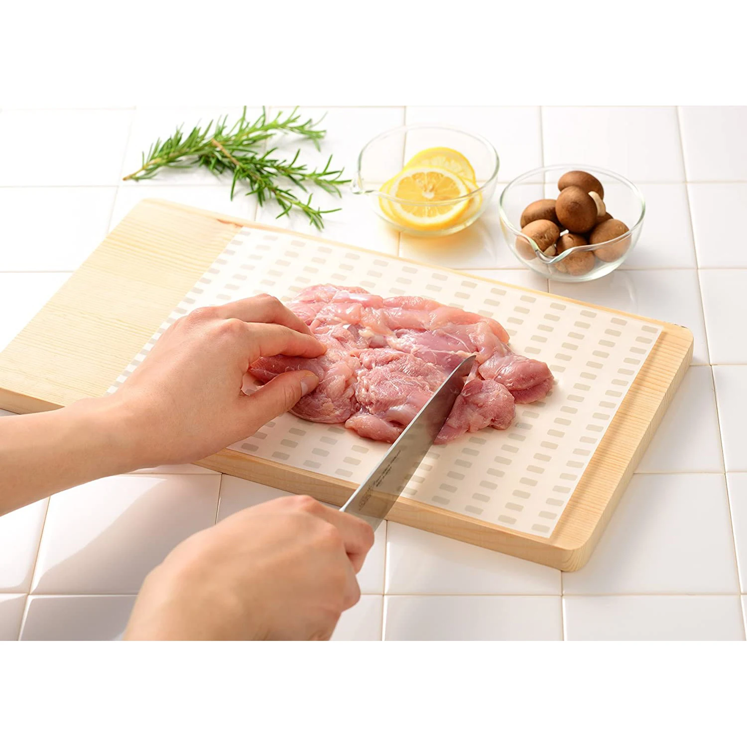 Custom Plastic Cutting Board Mats Frosted Clear Flexible Kitchen