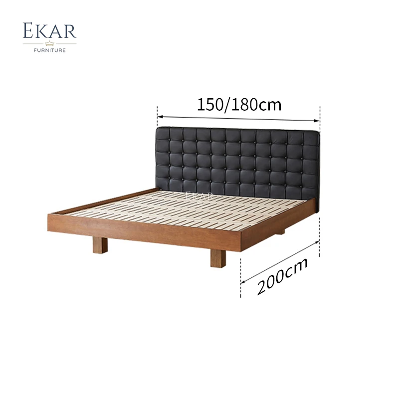 product new design ekar wall mounted nappa leather half leather bedroom bed-64