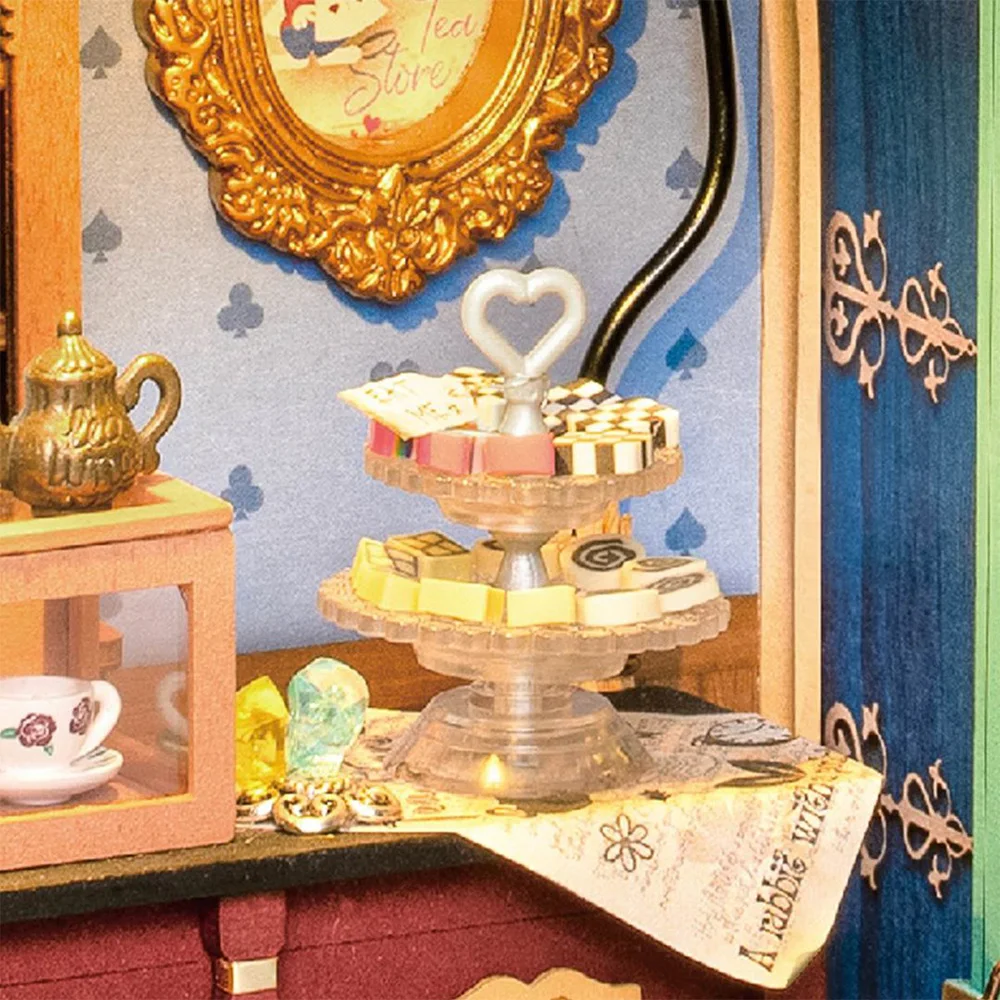 Kotkiddy Set Da 6 Cibi In Miniatura Per Casa Delle Bambole - Giocattoli In Scala Ridotta Con Bistecca E Set Da Tè, Accessori Per Diorami