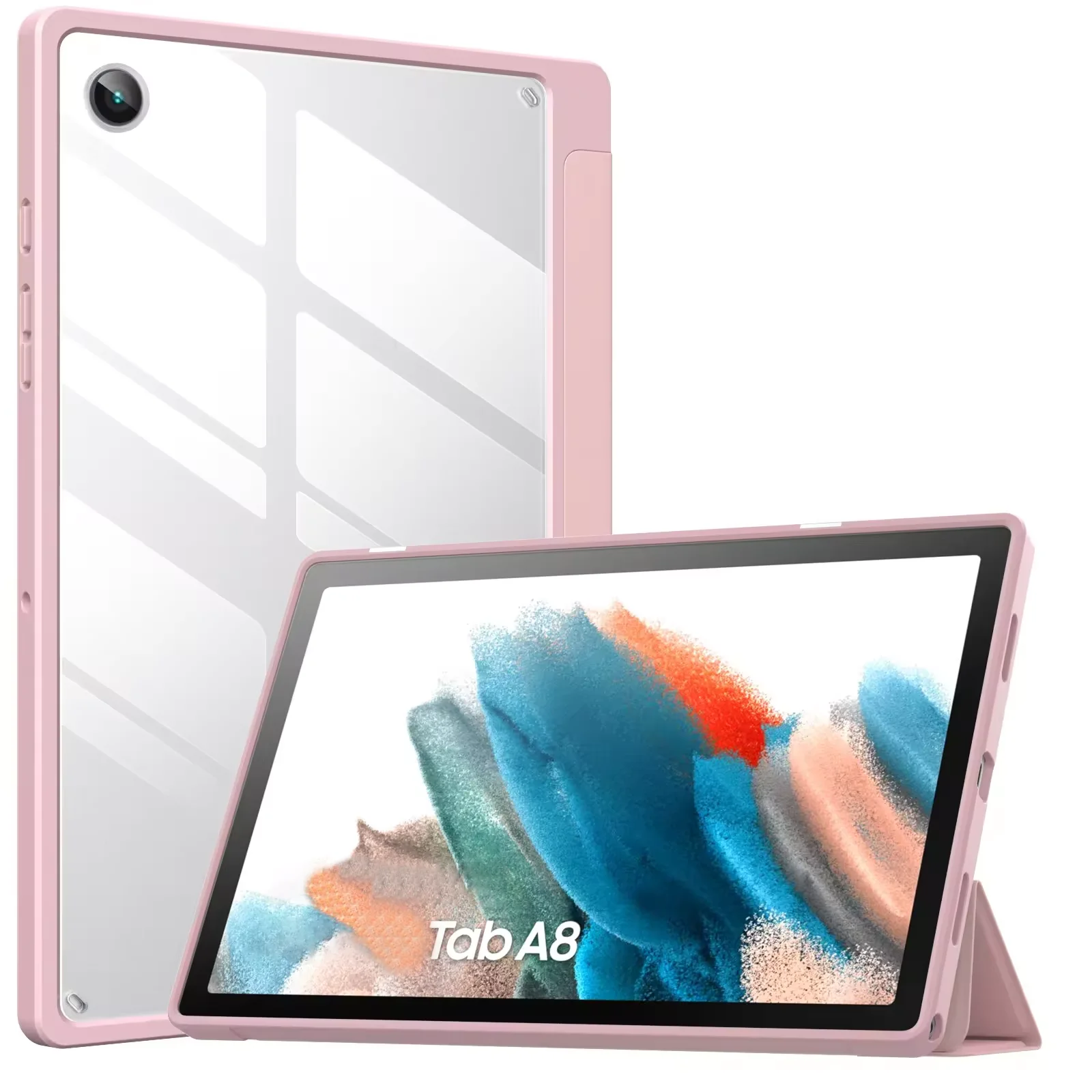 MoKo Light Weight Smart Tablet Cover Case Transparent Back Cover Auto-Wake  for Samsung Galaxy Tab A8 10.5 Inch 2022| Alibaba.com