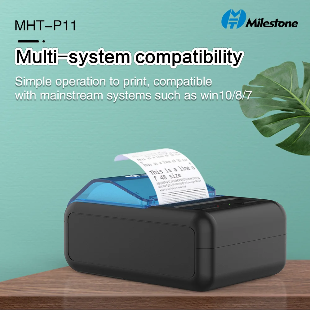 Impresora térmica Portátil Bluetooth Milestone MHT-P5801 58mm