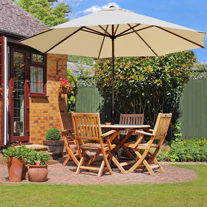 Зонты с центральным полюсом, зонты для коммерческой улицы, внутреннего дворика, круглый зонтик, Прямая поставка с завода, высококачественный открытый пляжный зонтик из алюминия