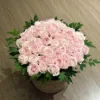 cloud-interwoven purple charm-woven basket-52 roses