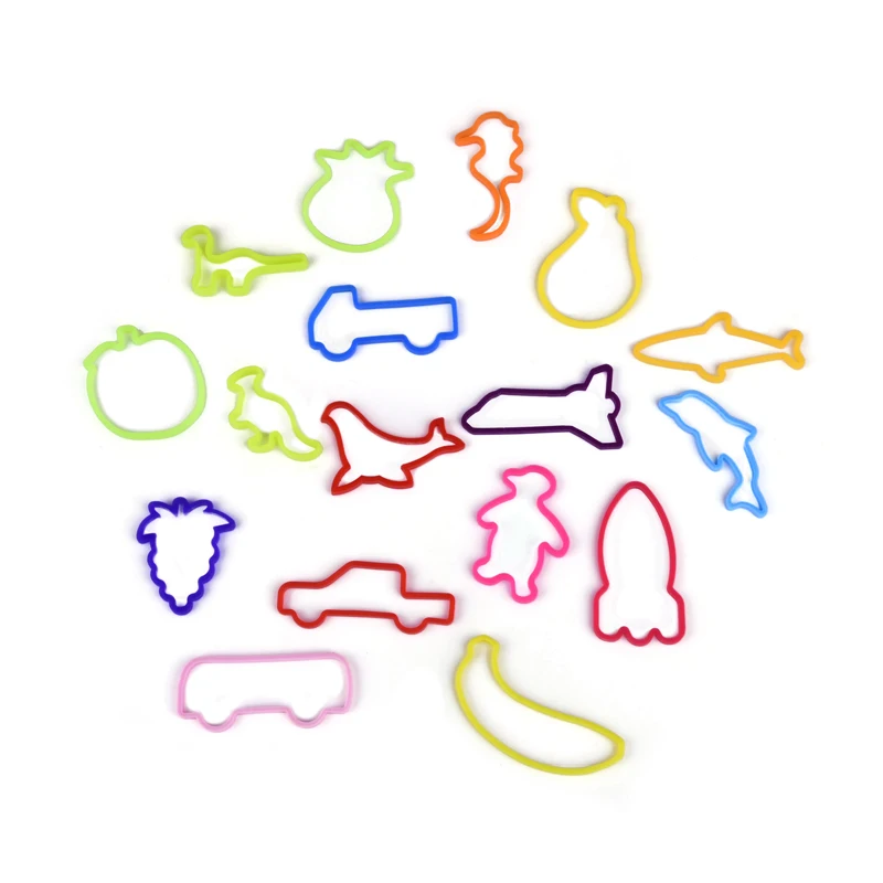 Резиновый браслет в форме животного, силиконовый браслет на запястье, эластичная резинка для маленькой девочки