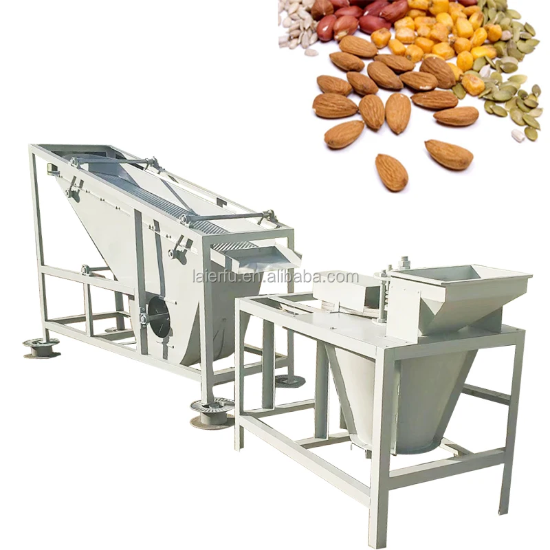 Apricot Kernel Cracking Machine Almond Cracker Walnut Huller Hazelnut Dehusker Shelling Machine