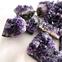Uruguay Natural Beautiful Amethyst Crystal Cluster Raw Deep Purple Gemstone Healing Stones