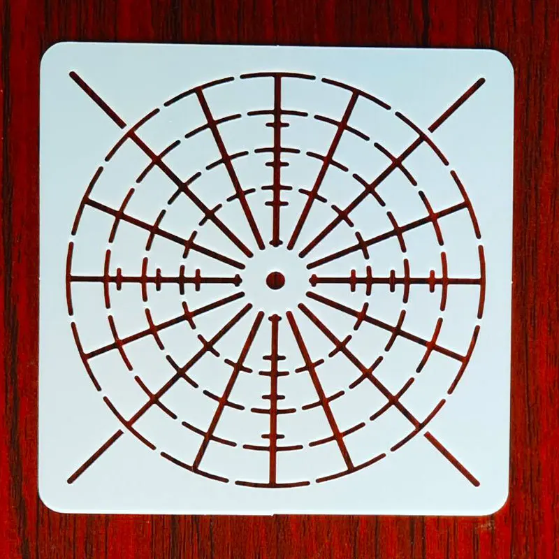 Hot Sale 16 Pcs Set PP Cappuccino Template Latte Art Plastic Decorating Coffee Stencil