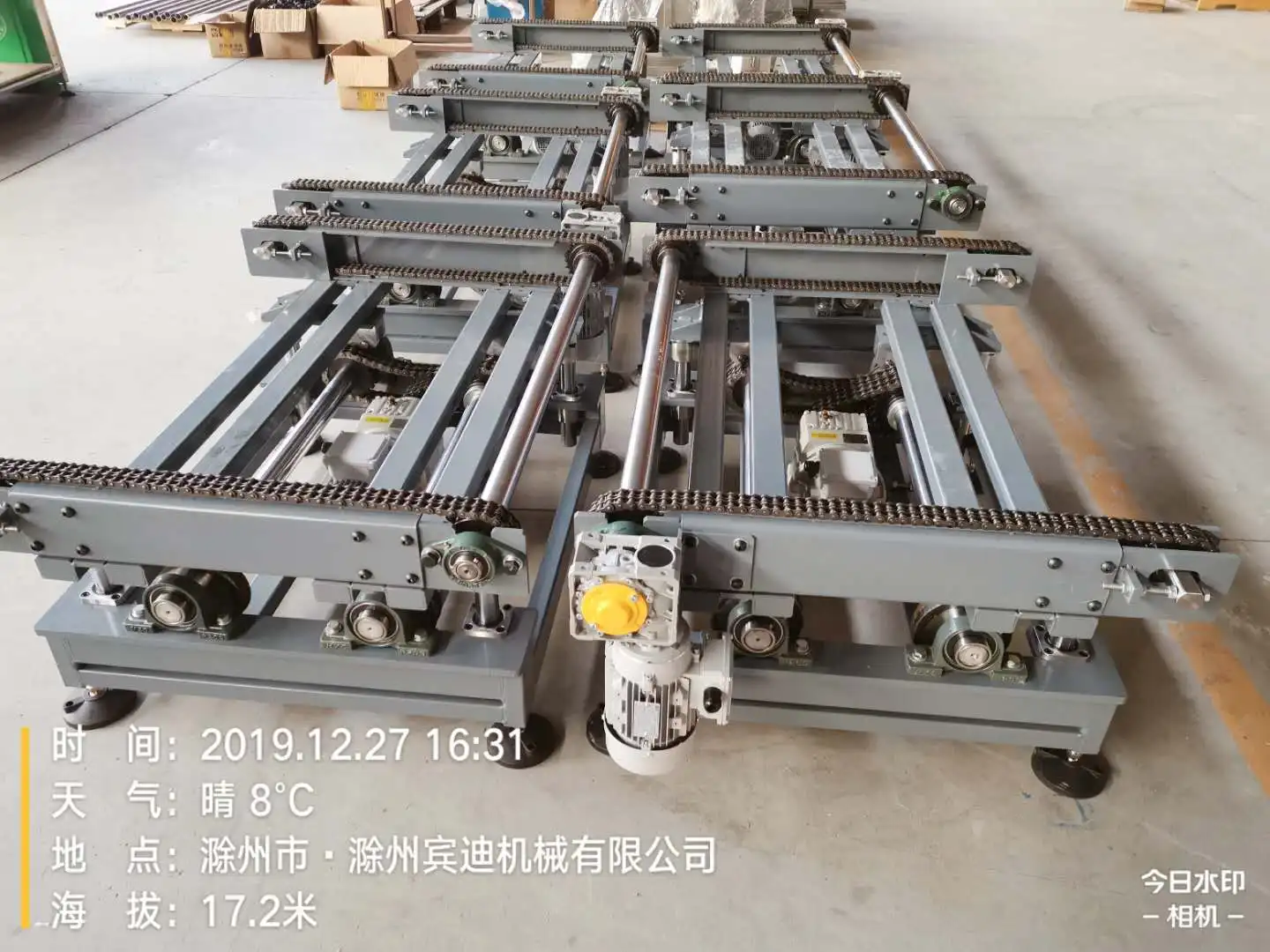 Pallet Transporting Chain Conveyor