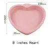 4pcs 8 inch Heart Red