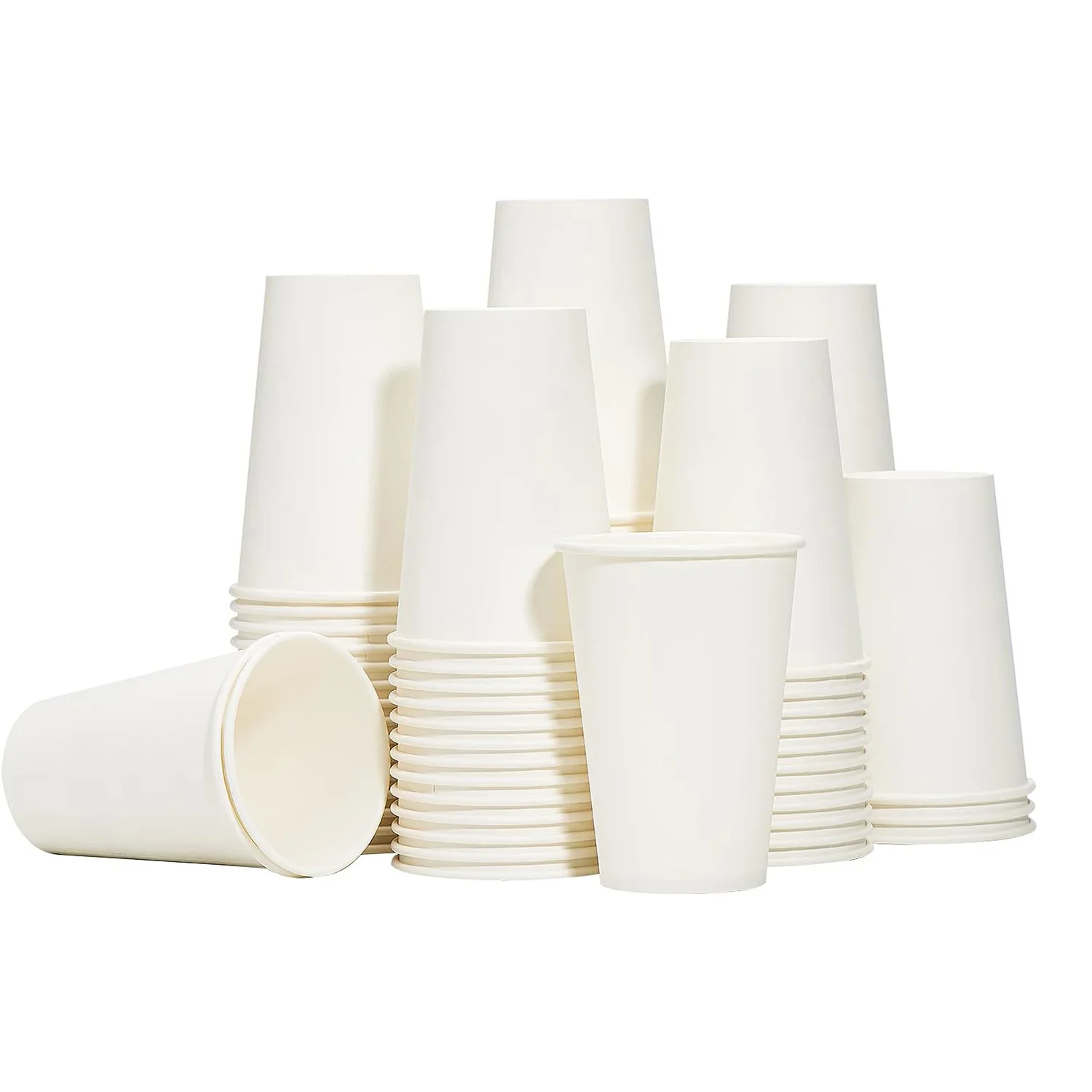 Disposable Custom 16oz 12oz 8oz Printed Paper Cups with Logo for Events Double Wall Paper Cups