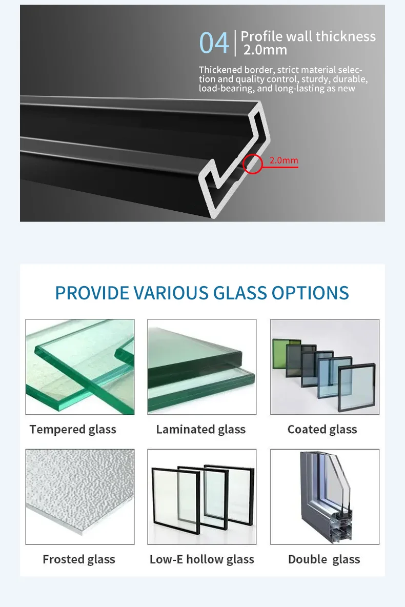 High Quality Folding Doors Glass Bifold Bi Folding Sliding Double