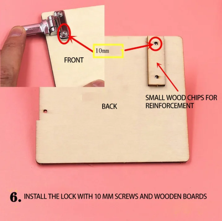 Mechanical Combination Lock DIY Model Kits Science Toys for Children Manual Assembly Password Box DIY Kit Wooden Toys Education