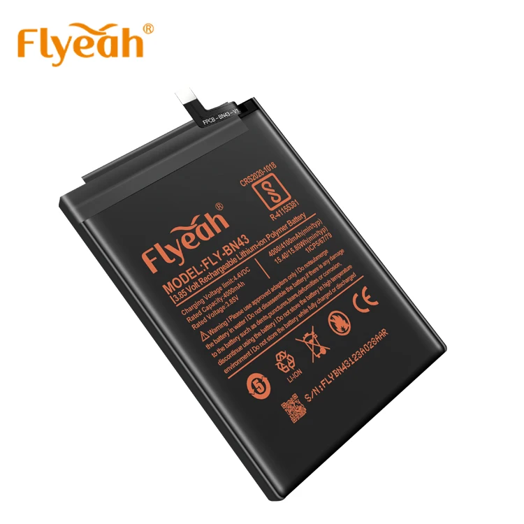 Baterai Li-ion 4000Mah Kapasitas Standar Asli, Baterai BN43 untuk  Xiaomi Redmi Note 4x