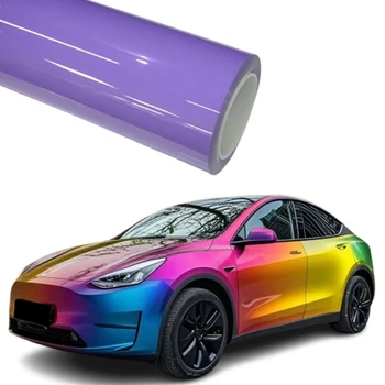 Lavender Purple TPU Color Changing Paint Protection Film Self-Healing Scratch Heat Resistance Body Car Wrap Sticker Colored PPF