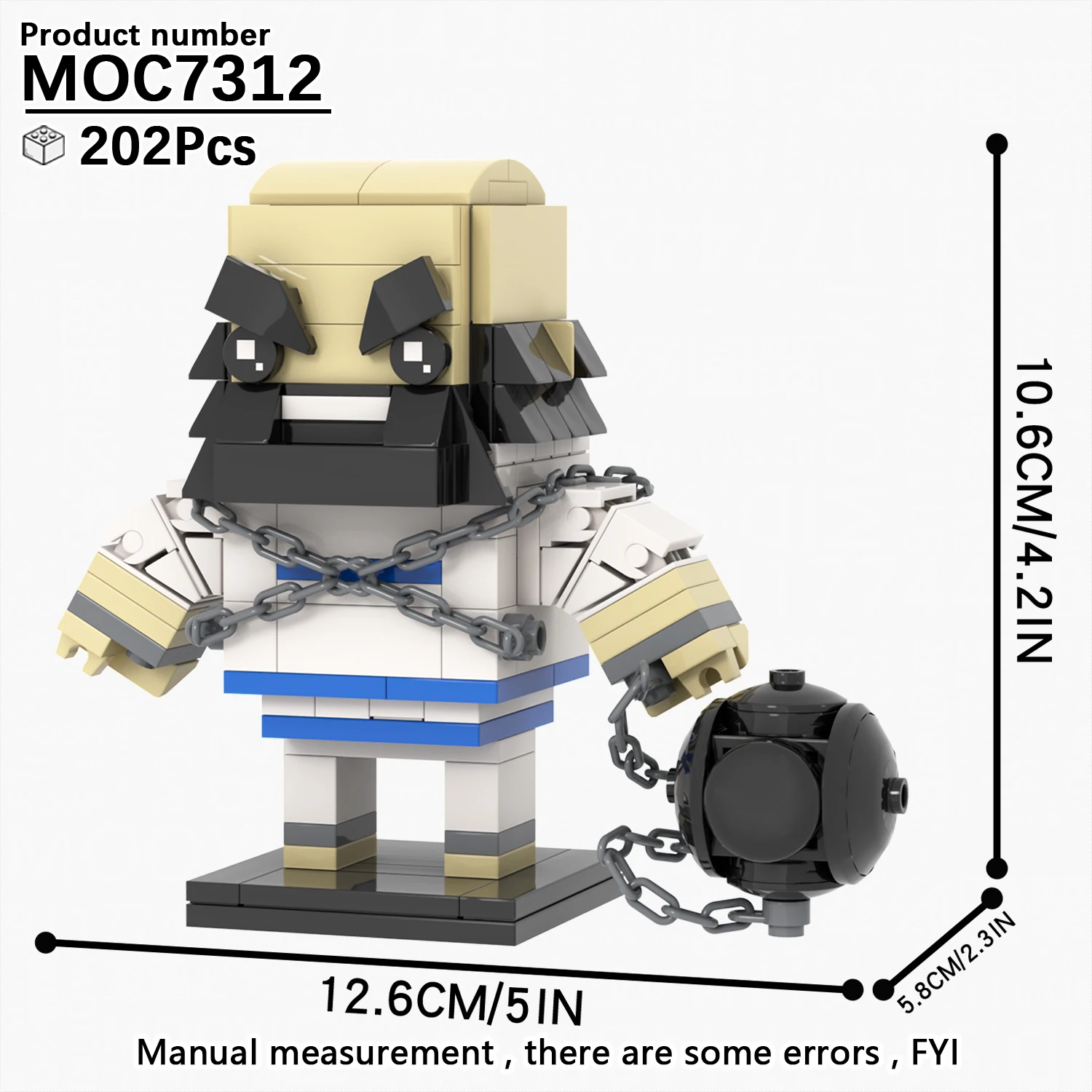 MOC7307-7316 Game the King of Fights Chun-Li Cammy White M