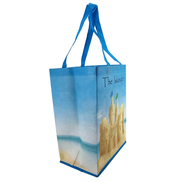 La Bolsa De Tela Sin Tejer Ecological Logo Custom Polypropylene Reusable Tote Fabric Non-Woven Bag