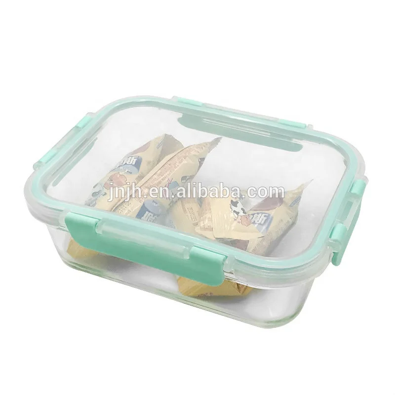 Wholesale Reusable Wholesale Lock Microwavable High Borosilicate Glass Food  Storage Box Container Set With Lids From m.