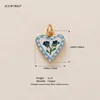 Forget-Me-Not Heart Charm
