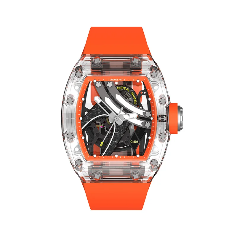 Mechanische Uhren Uhr Mit Sichtbarem Uhrwerk Damen Damen Gold