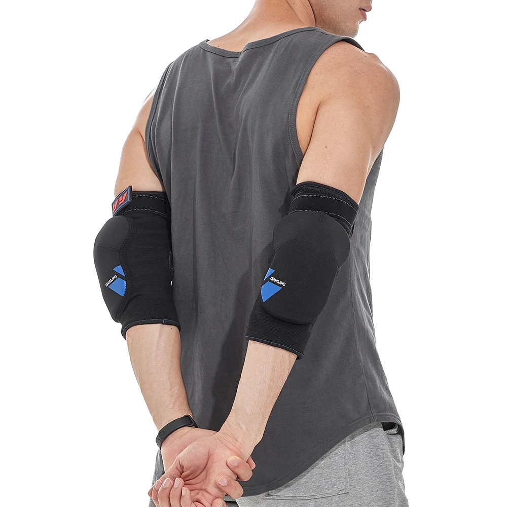 Cycling protection thick elbow pad elbow support sleeve adjustable arm compression brace strap