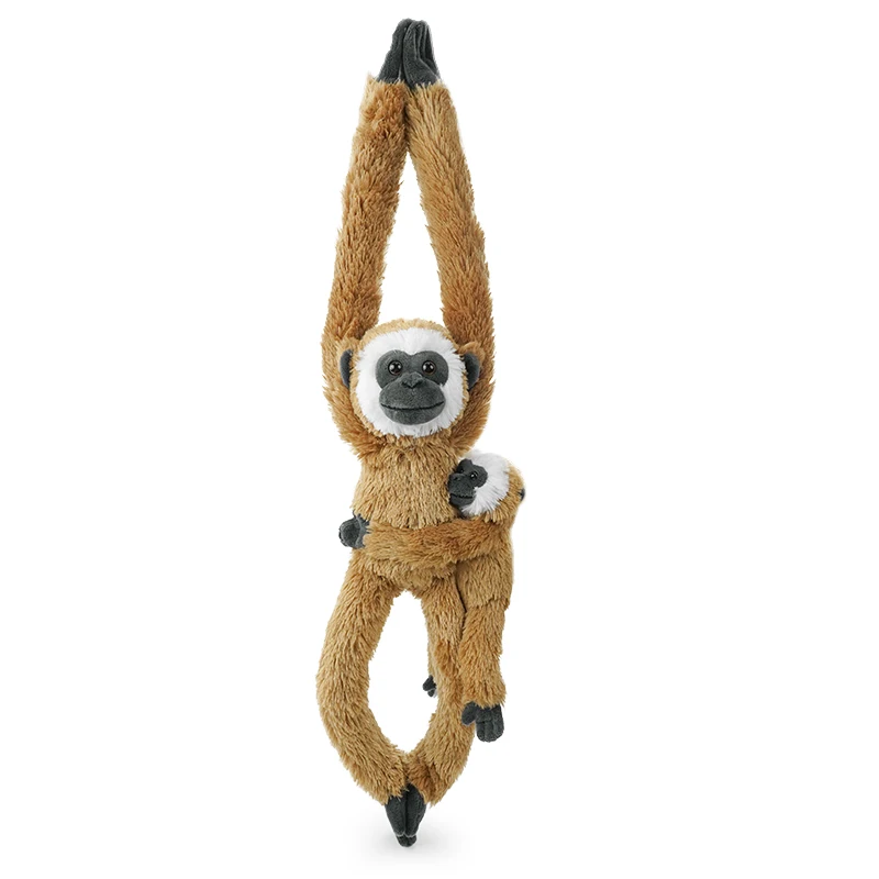 Super Soft Brown Baby Monkey Plush Toy Big Stuffed Animal Comforter Hanging  Mother and Baby Orangutans Stuffed Animal Toys