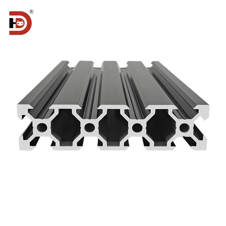 product 2080v slot black industrial extruded aluminum profile v slot 3d printer aluminum material-4