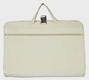 Taslan Travel Organizer Bag with Multiple Zipper Pockets, Foldable Luggage Storage Tote with Handle for Clothes & Essentials