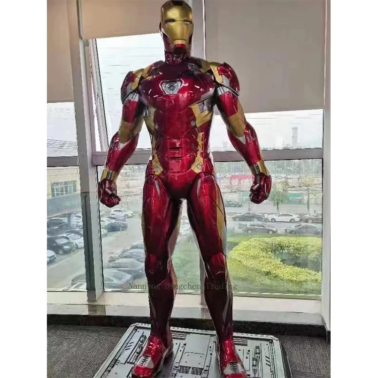 Factory Custom Movie Action Figure Life Size Fiberglass Iron Man Statue