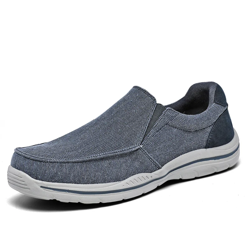 New High Quality Canvas Other Functional Shoes Slip-on Big Size 47 Men's  Casual Sneaker Loafers Classic City Jogging Shoe Brand