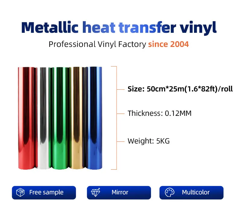 metallic heat transfer vinyl rolls htv