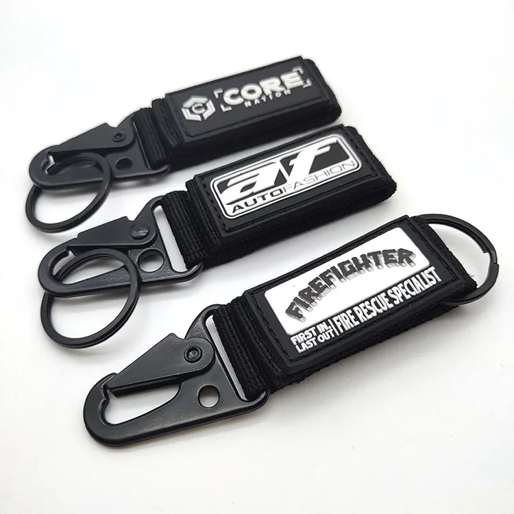 Tactical Gear Keychain Clip Nylon Belt Key Chain