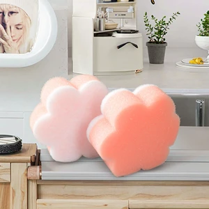 Kitchen Daily Necessities Flower Shape Household Cleaning PU Sponge High-quality Raw Materials Kitchen Cost Price Wholesale