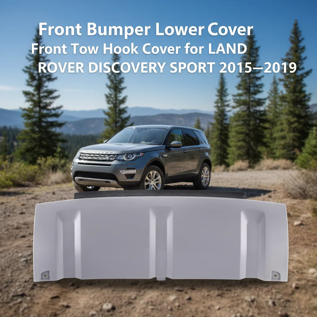 LR061242-B Customizable Grey Front Bumper Lower Cover Front Tow Hook Cover for LAND ROVER DISCOVERY SPORT 2015-2019