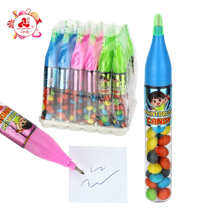 pen with chocolate