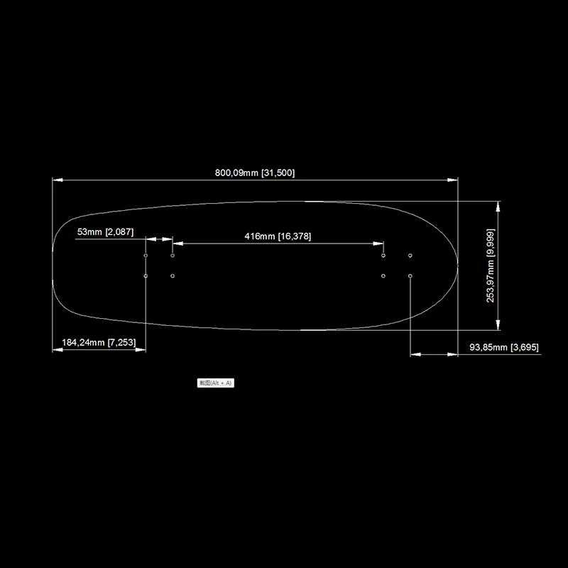 Wholesale 7ply 31.5 Inch Blank Custom Canadian Maple Skate Board Old