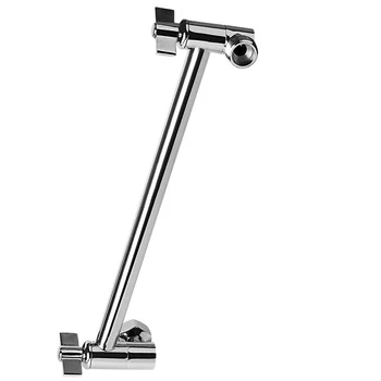 Adjustable Shower Head Extension Arm Connection Spray Connection Elbow with Tooth Chrome Color