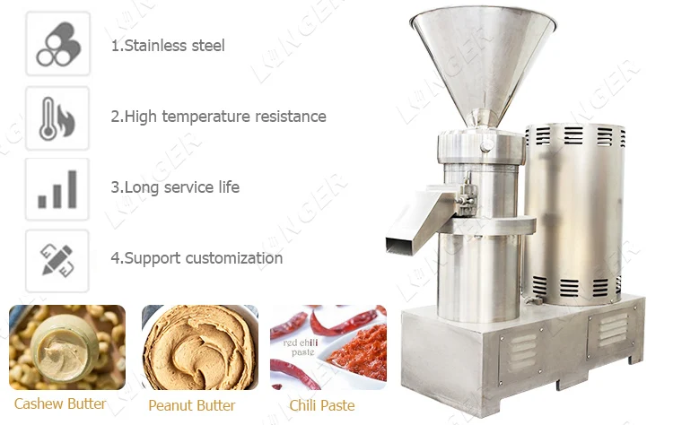 Peanut Butter Maker Nut Grinder, Small Cooking Large Volume Grain Grinder,  110V-220V Home Almonds Peanut Butter Maker Machine for Grinding Nut Sesame