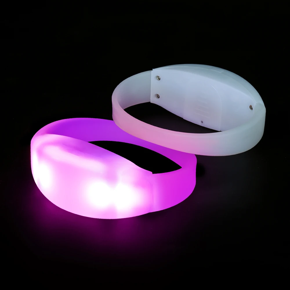 Led Bracelet Custom Logo Wristbands Remote Controlled Bracelets Flashing Lighting Concert Party Dmx Controlled Wristband