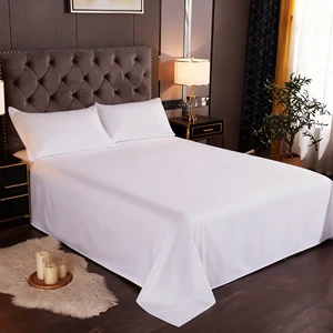 Custom Cotton 300TC Wrinkle-Resistant Bed Sheet Set 4-Piece for Luxury Resorts