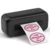 เครื่องพิมพ์สีดำพร้อมกระดาษสติ๊กเกอร์ขนาด 4x6 นิ้ว 10 แผ่น