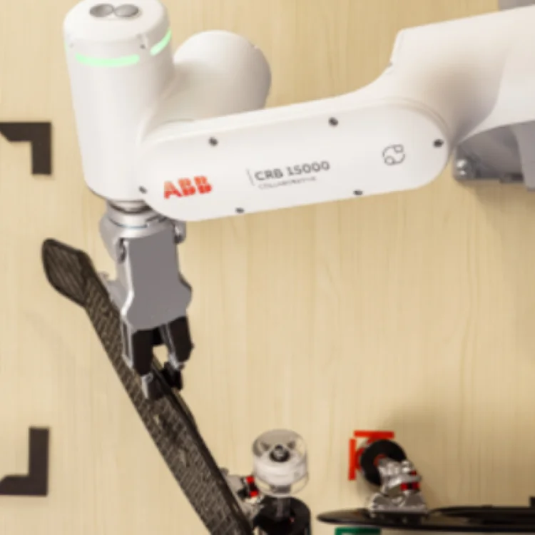 AGV Robot GoFa CRB 15000 With CNGBS Robotic Gripper for Automated Handling As Collaborative Robot