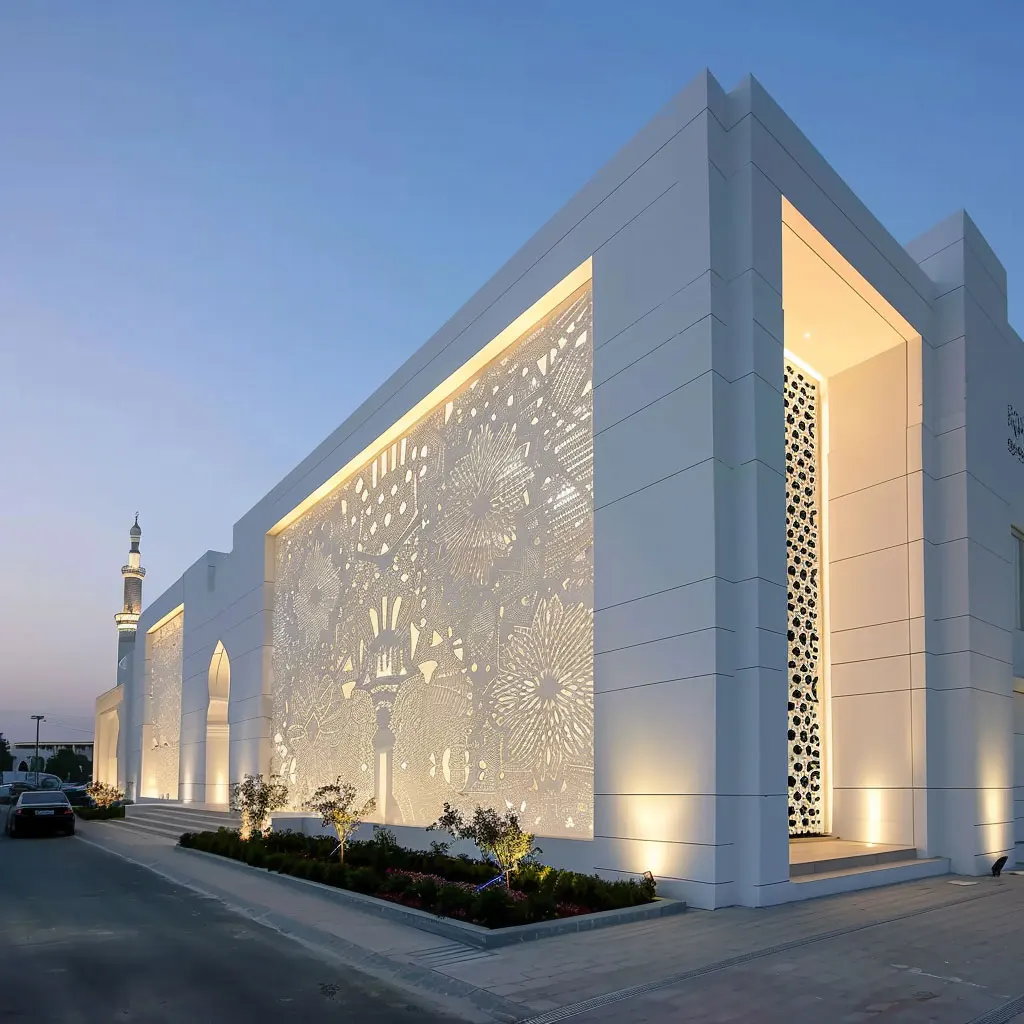 Islamic Screen Display Custom GRC Islamic Screen Panels for Mosque Decoration