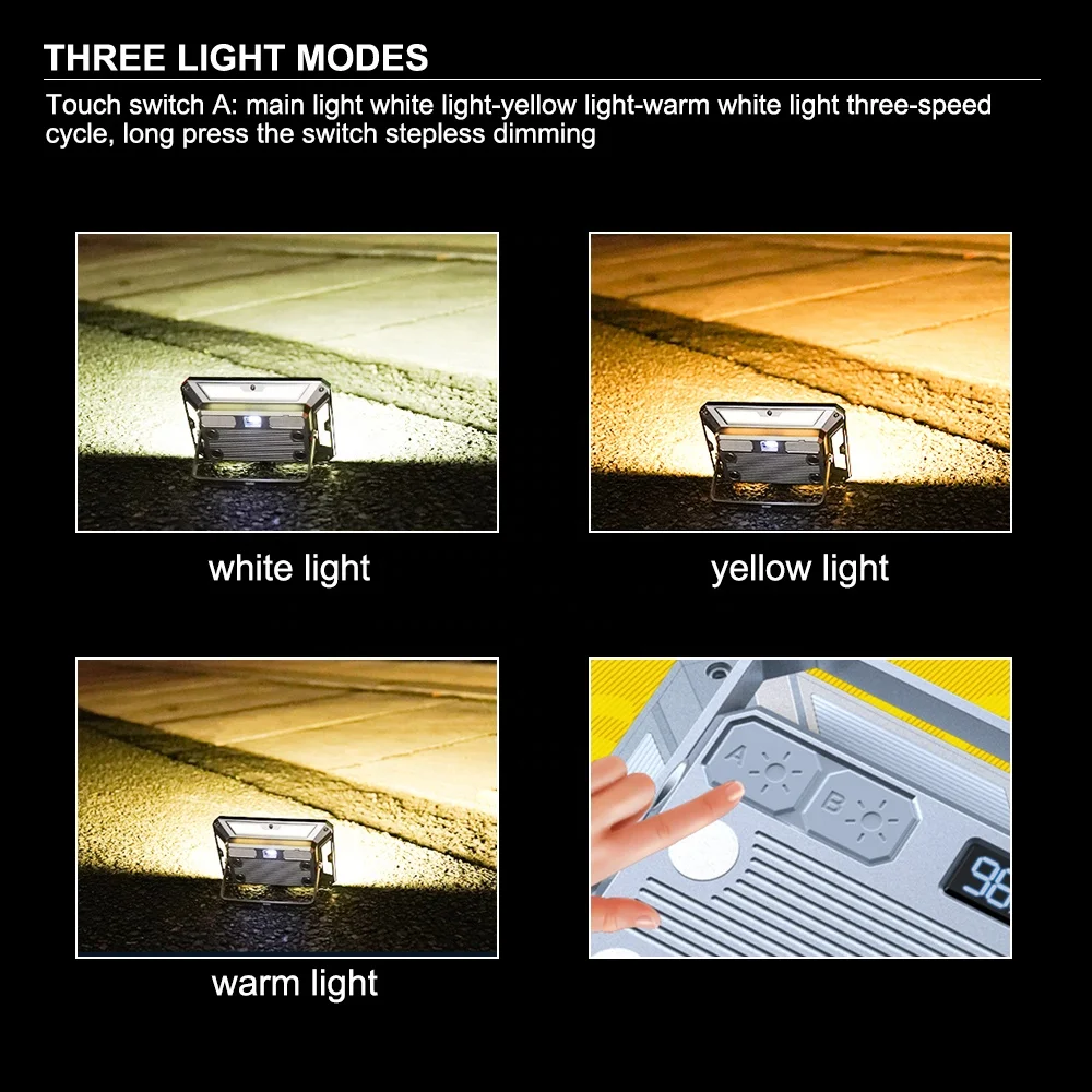 Portable Rechargeable KXK-686 Camping Lamp, COB LED Work Light