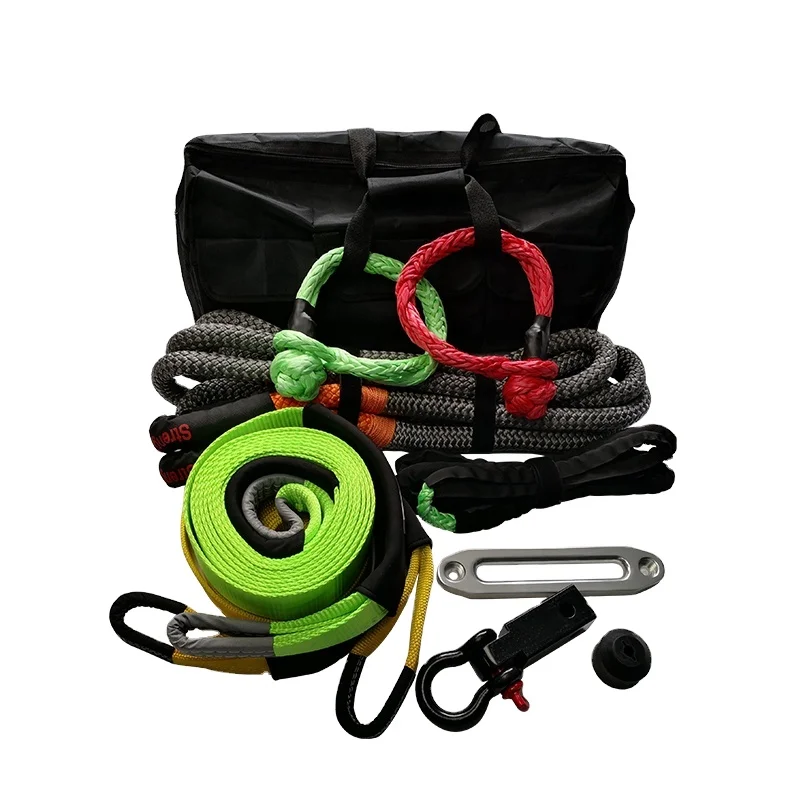 JINLI 4x4 Accessories Tow Snatch Strap, Tow Rope, Recovery Rope 4wd Recovery Kits Offroad Emergency Tools