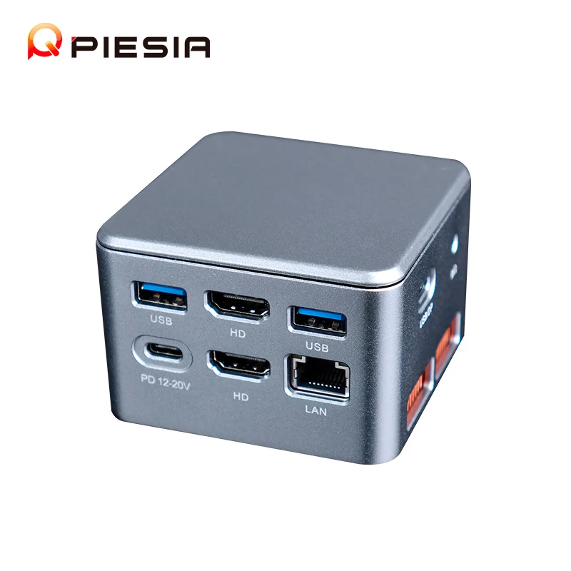 Mini PC Desktop X86 com Processador N100, Suporte a Dupla Tela