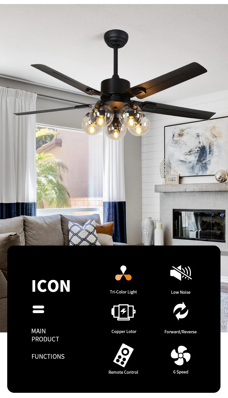 product wholesale bldc ceiling fan lamp ventilador de techo led dimmable 3 abs blades modern ceiling fan with light and remote control172-3