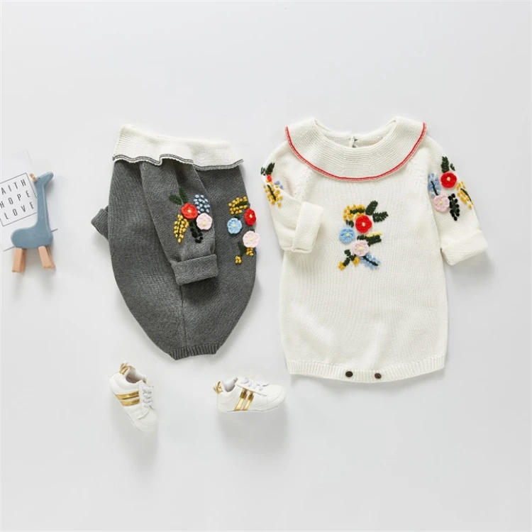 2021 Ropa Para Bb Spring Knitted Embroidered Baby Toddler Romper Cotton  Long Sleeve Jumpsuit Kid Outfit Clothing - Buy Baby Girls Knitted  Romper,Korean Fashion Embroidered Outfit Clothes,Spring And Autumn Toddler  Jumpsuit Product