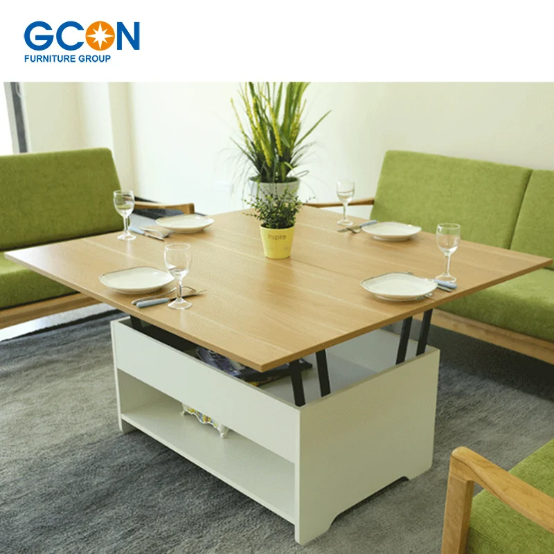 Space Saving Hotel Coffee Table Foldable Dinning Table Furniture