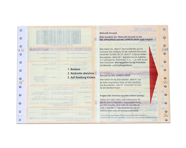 Wholesale Custom Logistic Barcode International Express Air Waybill Printing Courier Forms Tnt,Fedex,Ups,Dhl